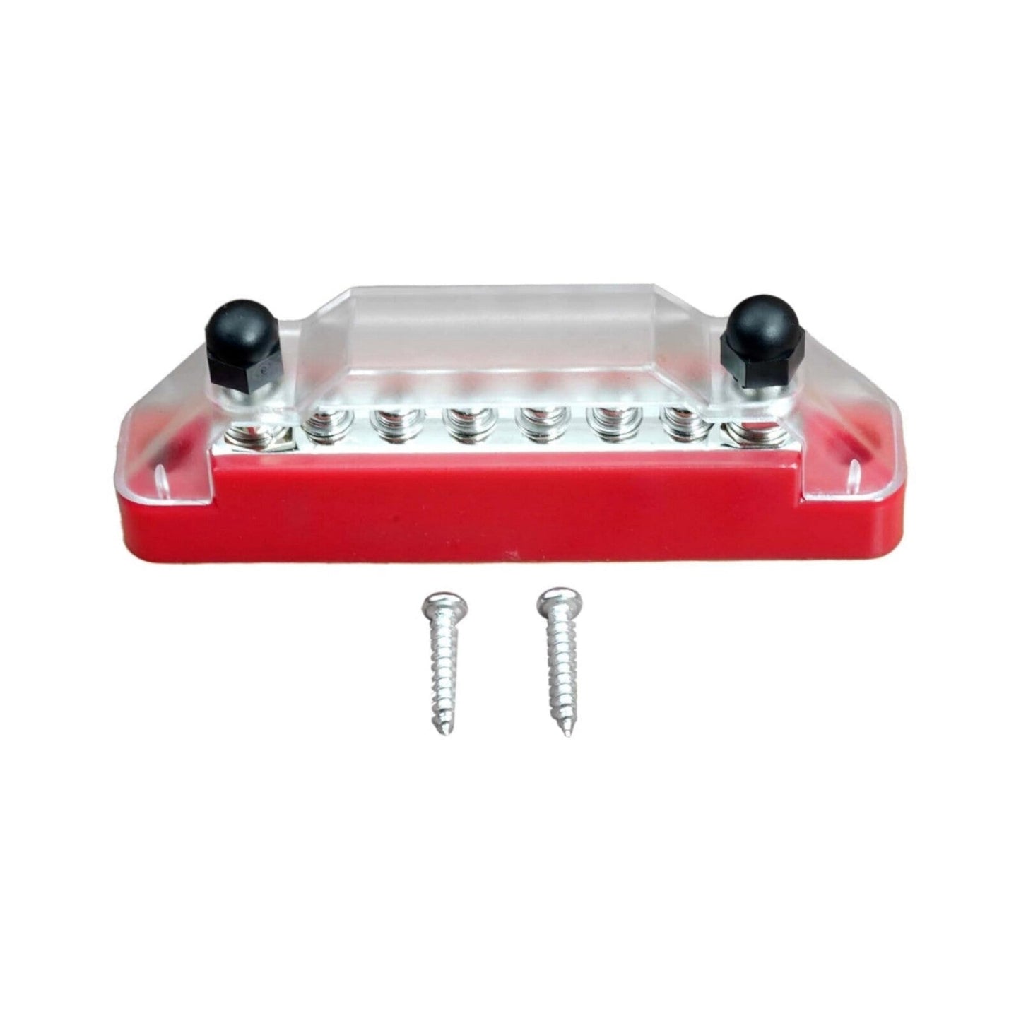 Bus Bar Ground Power Distribution Terminal Block Power w/ 6 M4 Screws + 2 Studs