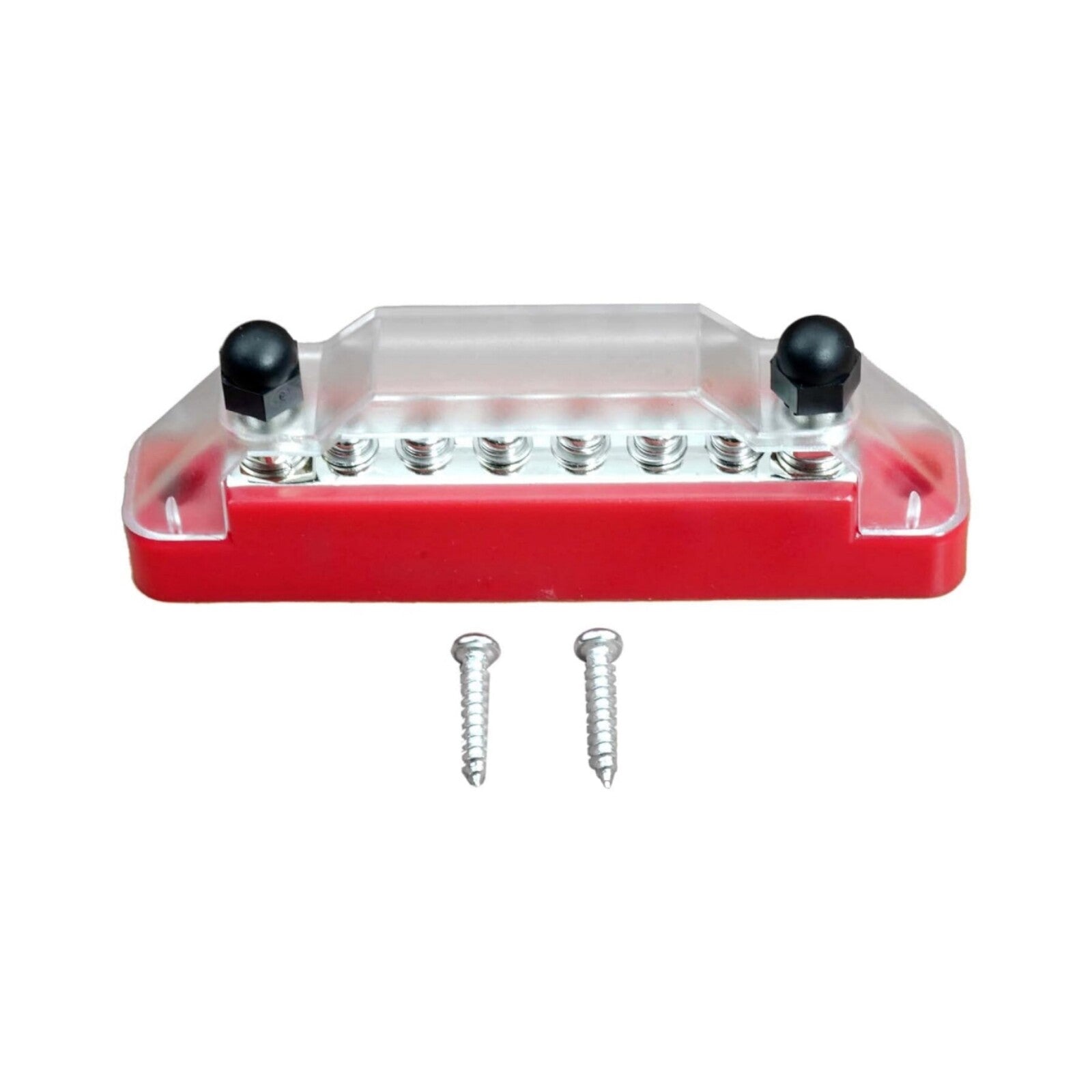 Bus Bar Ground Power Distribution Terminal Block Power w/ 6 M4 Screws + 2 Studs