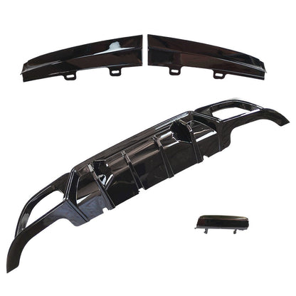Gloss Black Rear Diffuser For BMW 330e xDrive 2022	Base Sedan 4-Door L4 2.0L