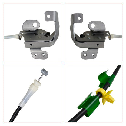 2Pcs Upper Door Lock Latch w Cable for Ford Ranger 2002 2011 Rear Left Right