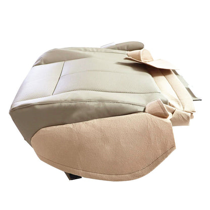 Leather Bottom Seat Cover Tan For 2007-14 Ford Expedition Driver & Passenger New