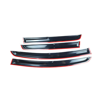 For 2015-2020 Honda Fit Jazz GK5 3D Wavy Style Window Visors Rain Guards