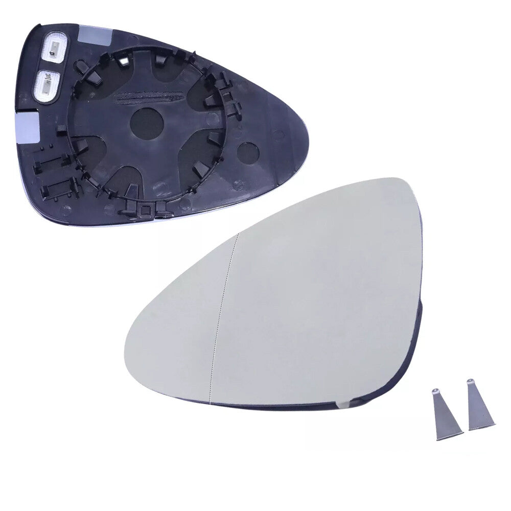 Driver Left Side Mirror Glass with Plate for Porsche for Panamera 2010 2016