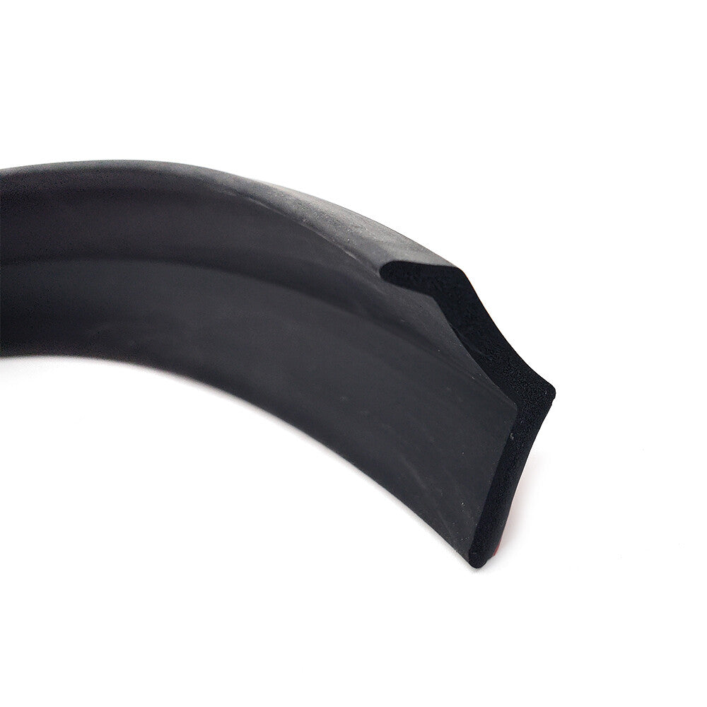2.5M Car Front Bumper Lip Splitter Body Spoiler Chin Skirt Universal Black