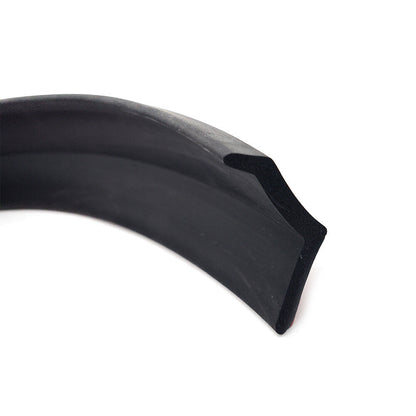 2.5M Car Front Bumper Lip Splitter Body Spoiler Chin Skirt Universal Black