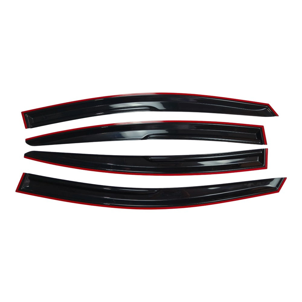 3D WAVY M STYLE WINDOW VISOR RAIN GUARD VENT FOR 2014-2018 KIA FORTE K3 SEDAN