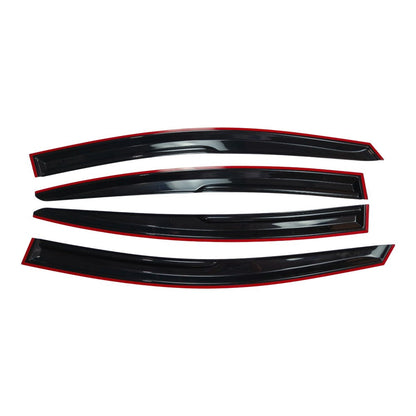 3D WAVY M STYLE WINDOW VISOR RAIN GUARD VENT FOR 2014-2018 KIA FORTE K3 SEDAN
