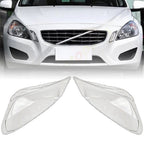A Pair Front Headlight Lens Shell+Sealant Glue For Volvo S60 V60 2011-12-2013