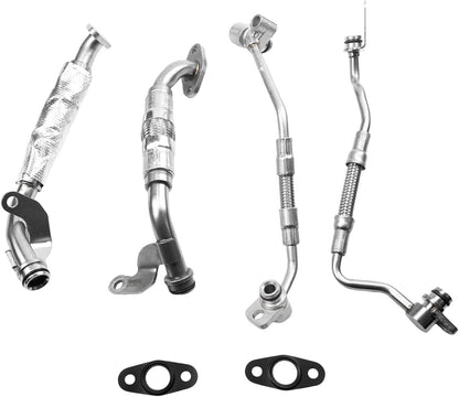Turbo Charger Coolant Hose Line Kit 11427563713 For Base 3.0L L6 BMW 335i 335xi