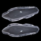 Pair Front Headlamp Headlight Lens Cover Shell Clear For Jaguar XJ XJL 2010-2019