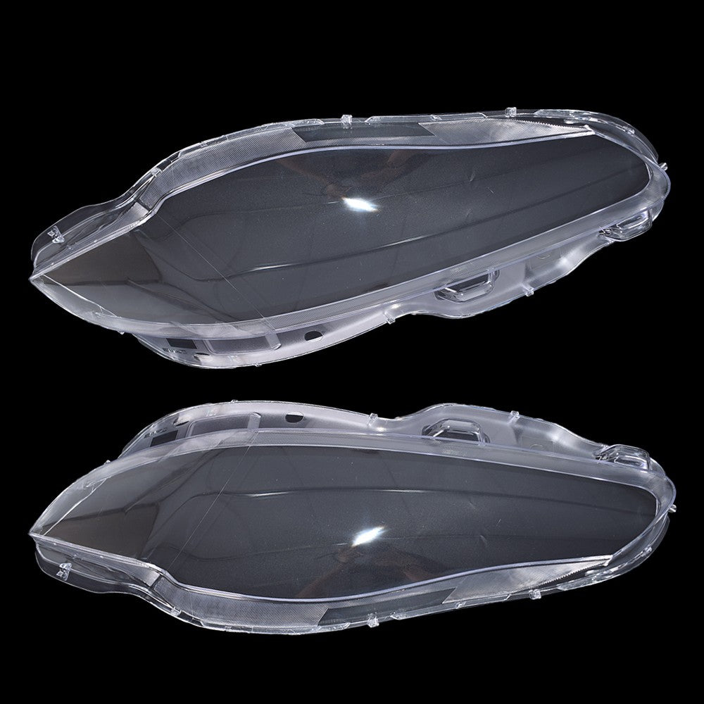Pair Front Headlamp Headlight Lens Cover Shell Clear For Jaguar XJ XJL 2010-2019