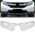 A Pair Front Headlight Lens Cover Shell For Honda CR-V 2017-2022