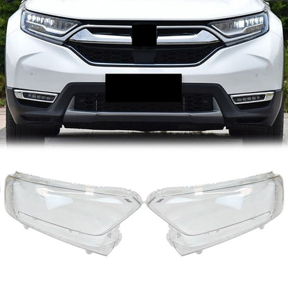 A Pair Front Headlight Lens Cover Shell For Honda CR-V 2017-2022