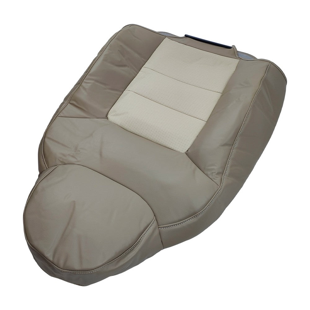 Driver Side Top Leather Perforated Seat Cover Tan For Ford Expedition 2003-2006