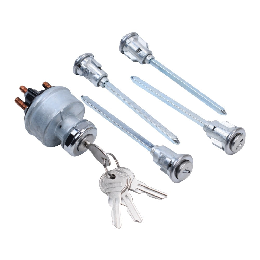 5Pcs Door Lock Cylinder Set with 4 Keys for Mack R Series Truck 1967 2005
