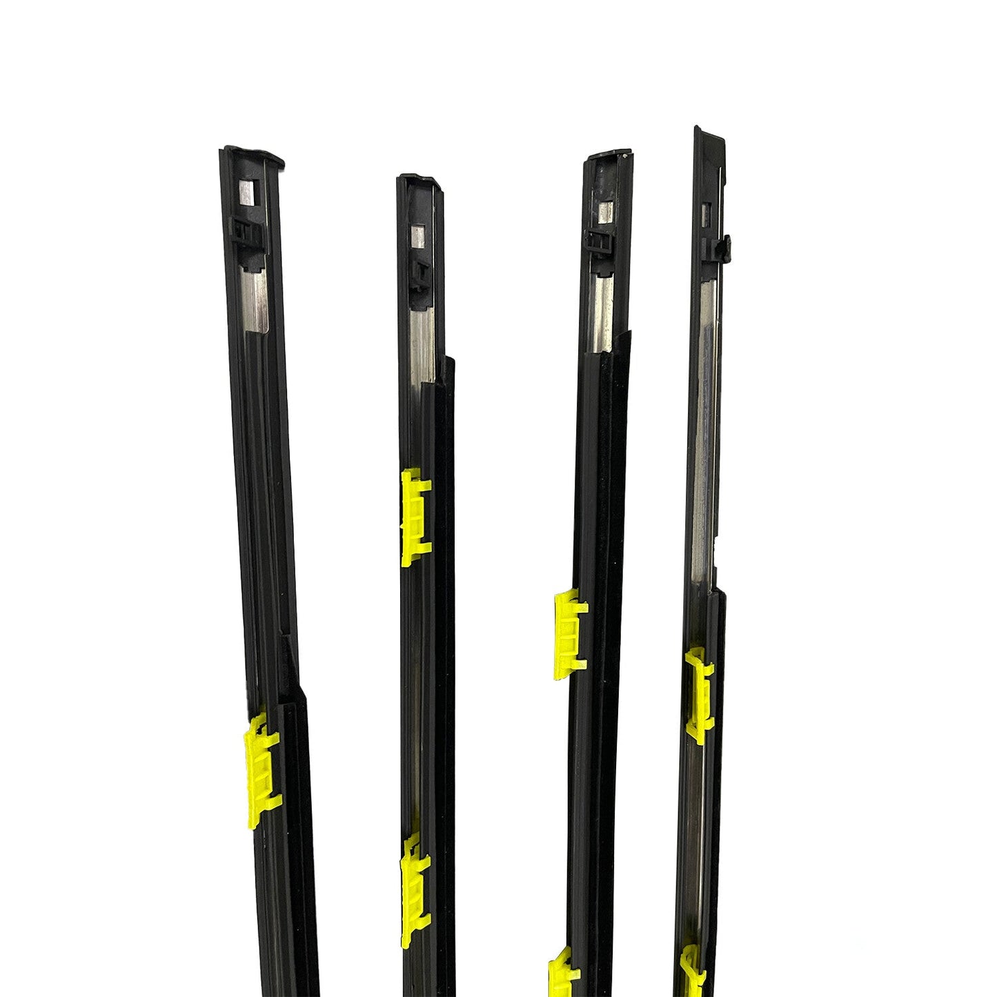 New 4x Window Trim Glass Door Belt Rubber Black Fit For 96-00 Honda Civic DX 4D