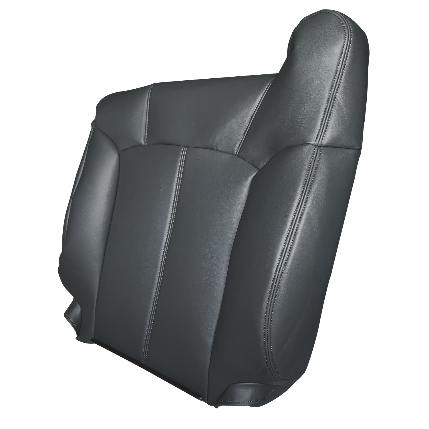 For 1999-2002 Chevy Silverado 1500 Driver & Passenger Leather Seat Cover Black