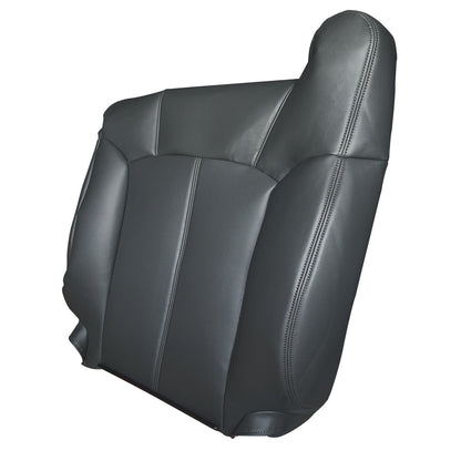 For 1999-2002 Chevy Silverado 1500 Driver & Passenger Leather Seat Cover Black