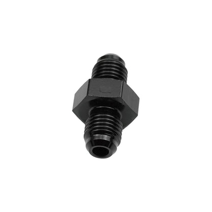 4 to 4 Male Flare Union Coupler Fuel Hose Fitting Coupling Aluminum Black 2x