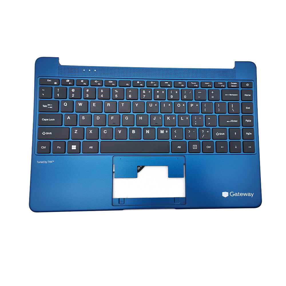 New Palmrest Keyboard For Gateway GWTN141-6BL GWTN141-10BL GWTN141-4BL Blue 14in