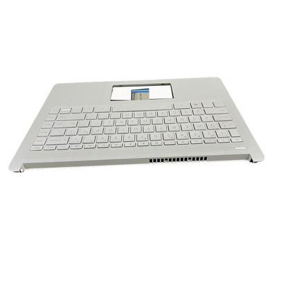Silver Palmrest Keyboard For HP 14-DQ 14-FQ0110WM 14s-dq 14s-fq 14-FQ L88200-001