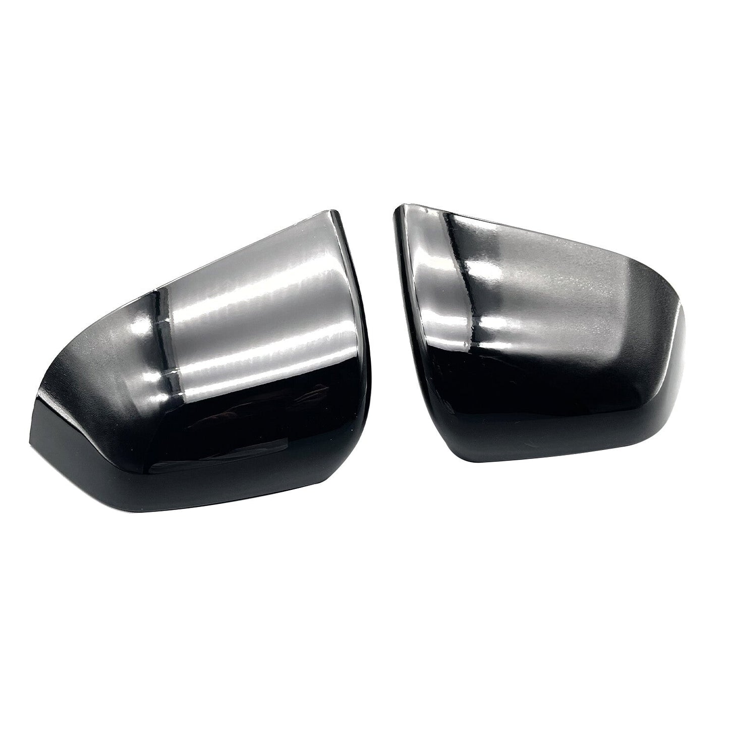 2PCS Left + Right Rear View Side Mirror Cover Skull Cap Black For Tesla Model y