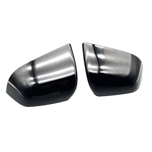 2PCS Left + Right Rear View Side Mirror Cover Skull Cap Black For Tesla Model y
