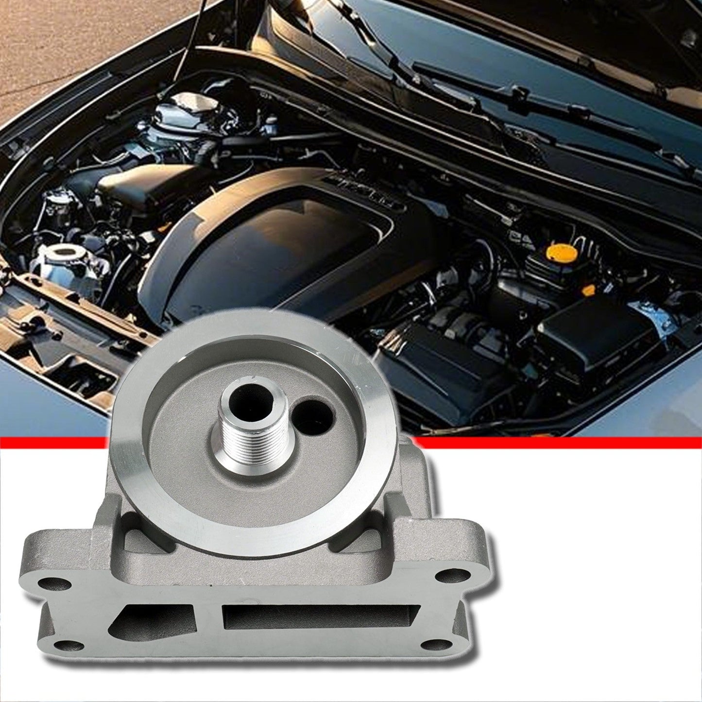 For Mazda 3 5 CX-7 2.5L 2010-2014 Engine Oil Filter Adapter Oil Filter Housing