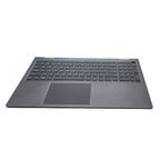 New Gray Palmrest Backlit Keyboard Touchpad For Dell Vostro 15 5510 5515 0JVYYX
