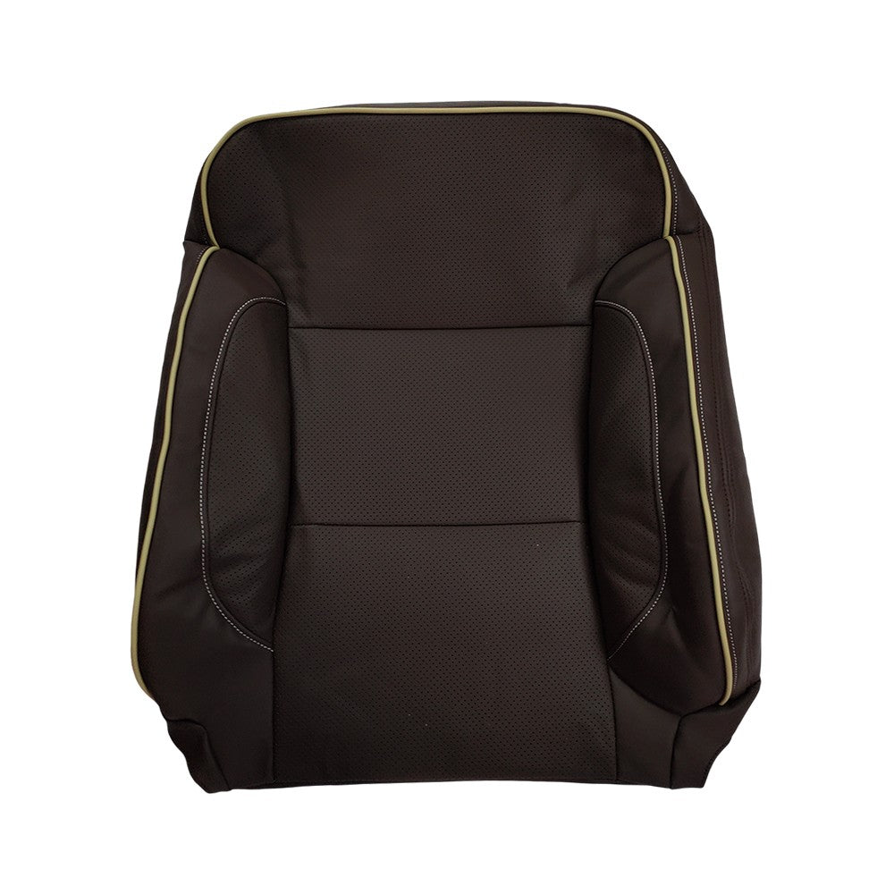For 2015 2016-2019 Chevy Silverado High Country Driver Top Leather Seat Cover