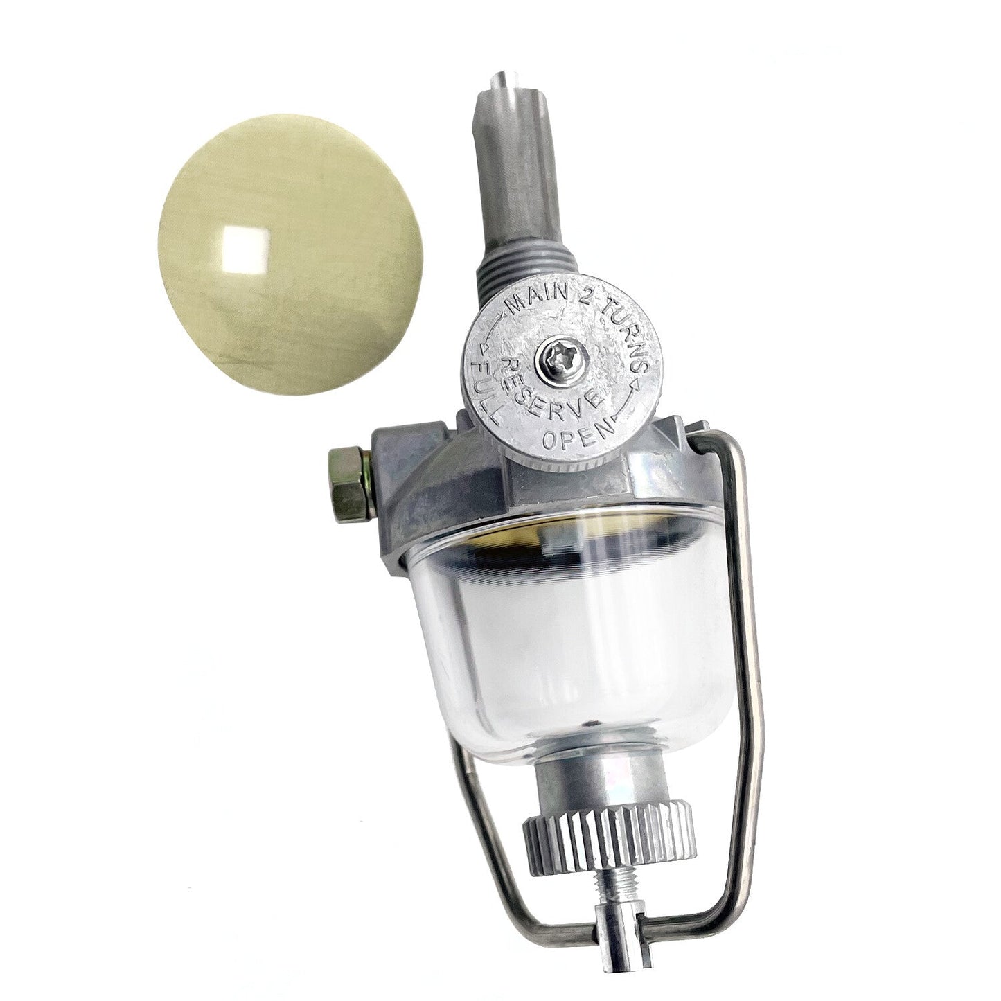 180141M1 Glass Fuel Sediment Bowl For Ford Tractors 2N 8N 9N Jubilee NAA 2N9155B