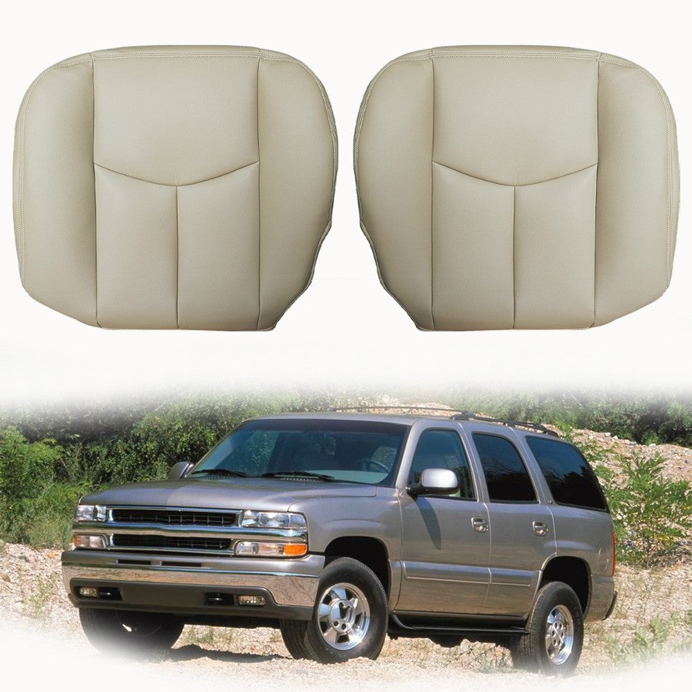 Driver & passenger Bottom Leather Seat Covers For 2003-2006 Chevy Tahoe Suburban