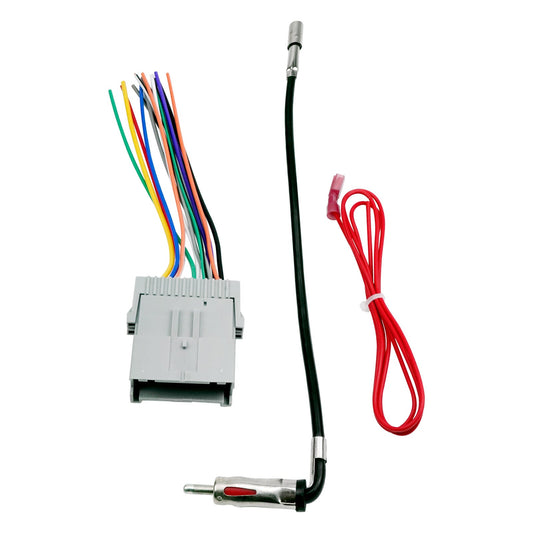 Stereo Wiring Harness W/Antenna Plug to Radio Connector kit For 2003-06 Chevry