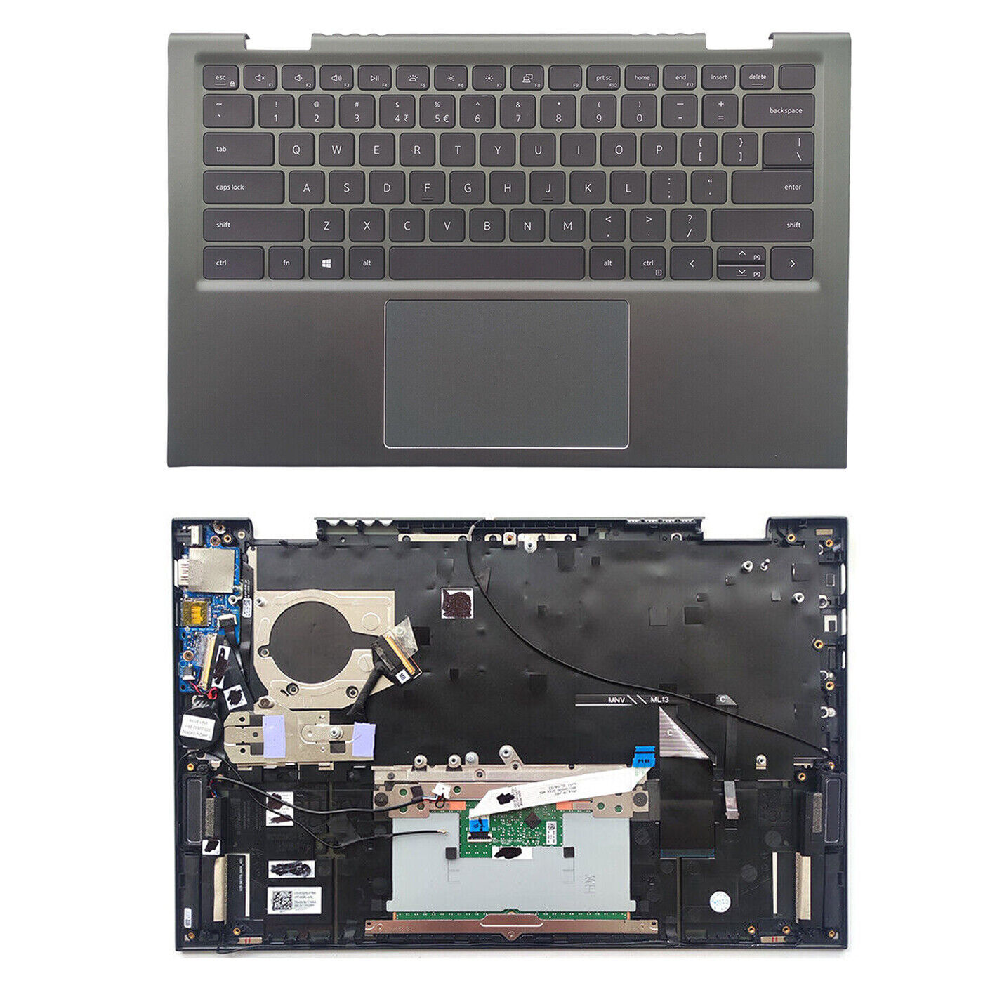 Green Palmrest Touchpad US Keyboard For Dell Inspiron 14 5410 7415 2-in-1 0VJ2PX