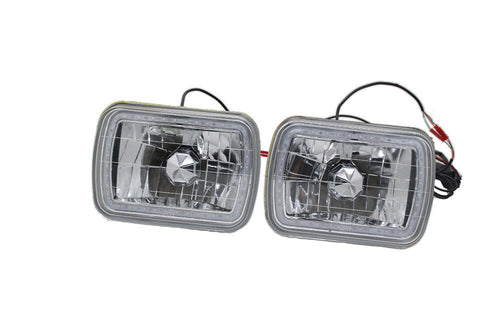 1986-1995 Jeep Wrangler YJ 7x6 RGB Halo LED Headlight Pair