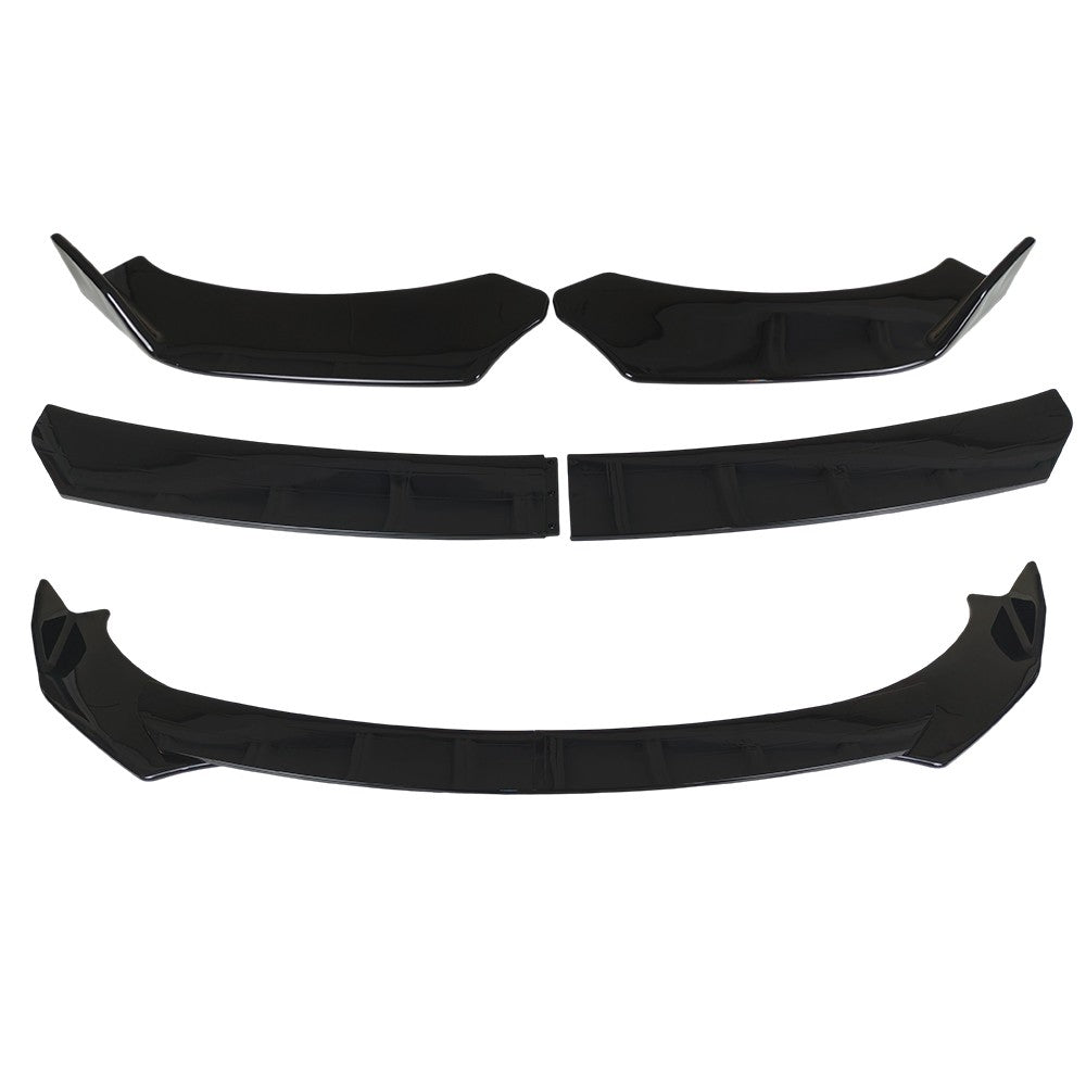 For Dodge Charger 2007-2014 Glossy Black Front Bumper Lip Spoiler Body Kit Side