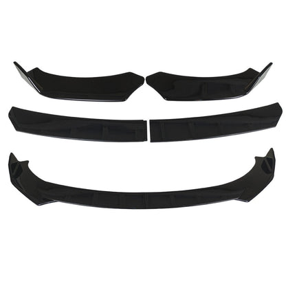 For Dodge Charger 2007-2014 Glossy Black Front Bumper Lip Spoiler Body Kit Side
