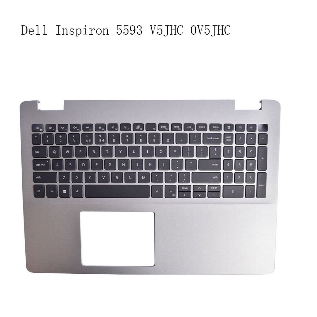 0V5JHC Palmrest w/Backlit Keyboard NO-Type-C Silver For Dell Inspiron 5593 V5JHC
