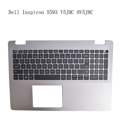 0V5JHC Palmrest w/Backlit Keyboard NO-Type-C Silver For Dell Inspiron 5593 V5JHC