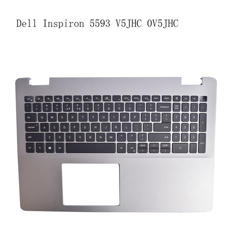 0V5JHC Palmrest w/Backlit Keyboard NO-Type-C Silver For Dell Inspiron 5593 V5JHC