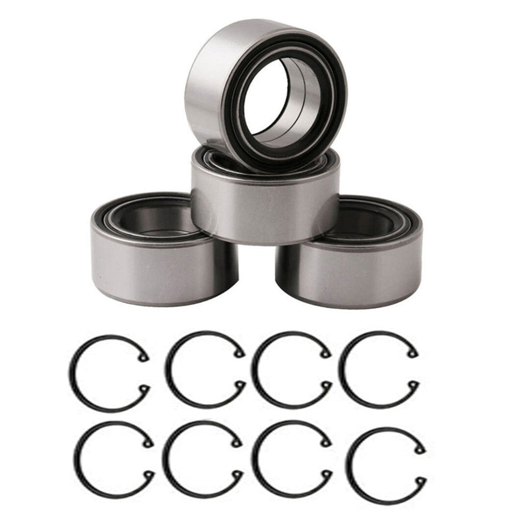 Front & Rear Wheel Bearings & Ring Clip For Polaris RZR 900 1000 2011-2020