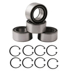Front & Rear Wheel Bearings & Ring Clip For Polaris RZR 900 1000 2011-2020