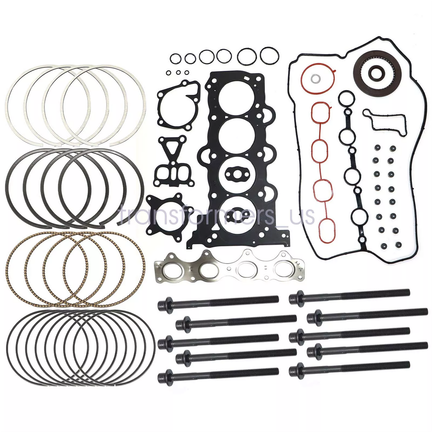 Head Gasket Bolts&Piston Rings Set For Hyundai Kia Accent Rio 1.6L L4 2012-2016