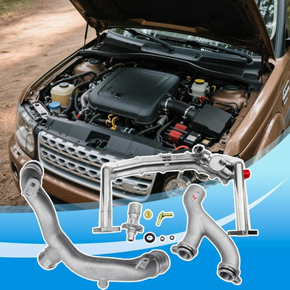 Metal Coolant Water Pipe System Kit LR075991 LR092992 For Land Rover Range Rover