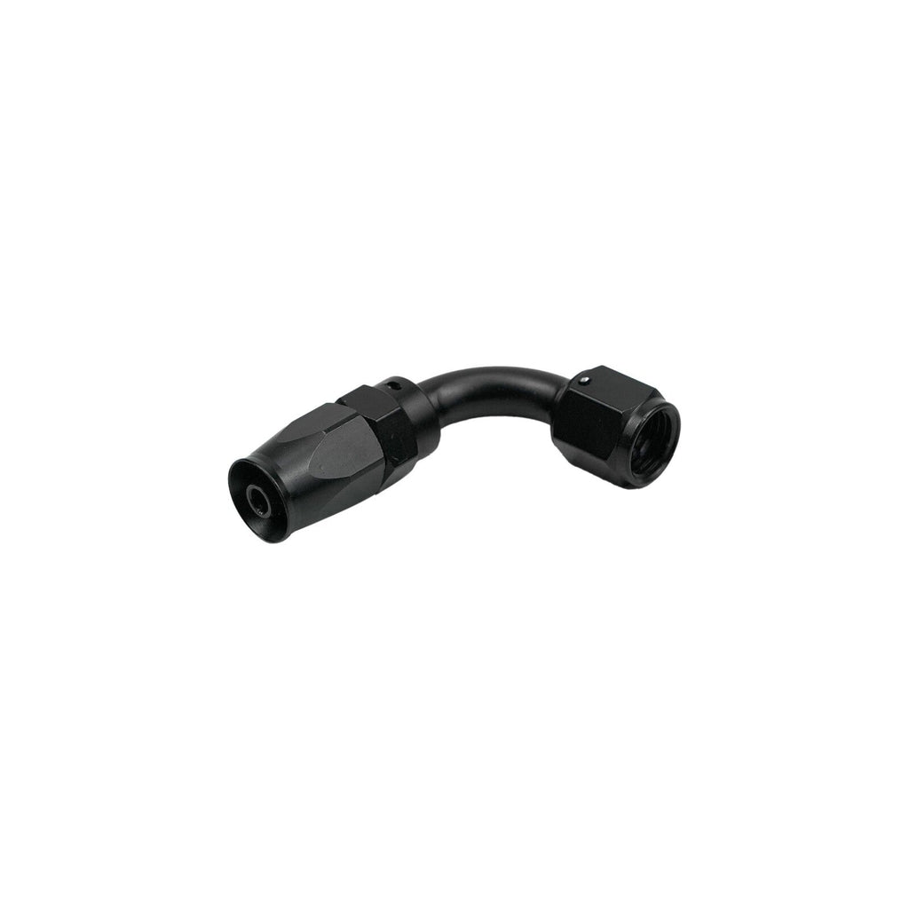 90 Degree 8AN Hose End Fitting for CPE Braided Fuel Oil Line Seal Aluminum Black