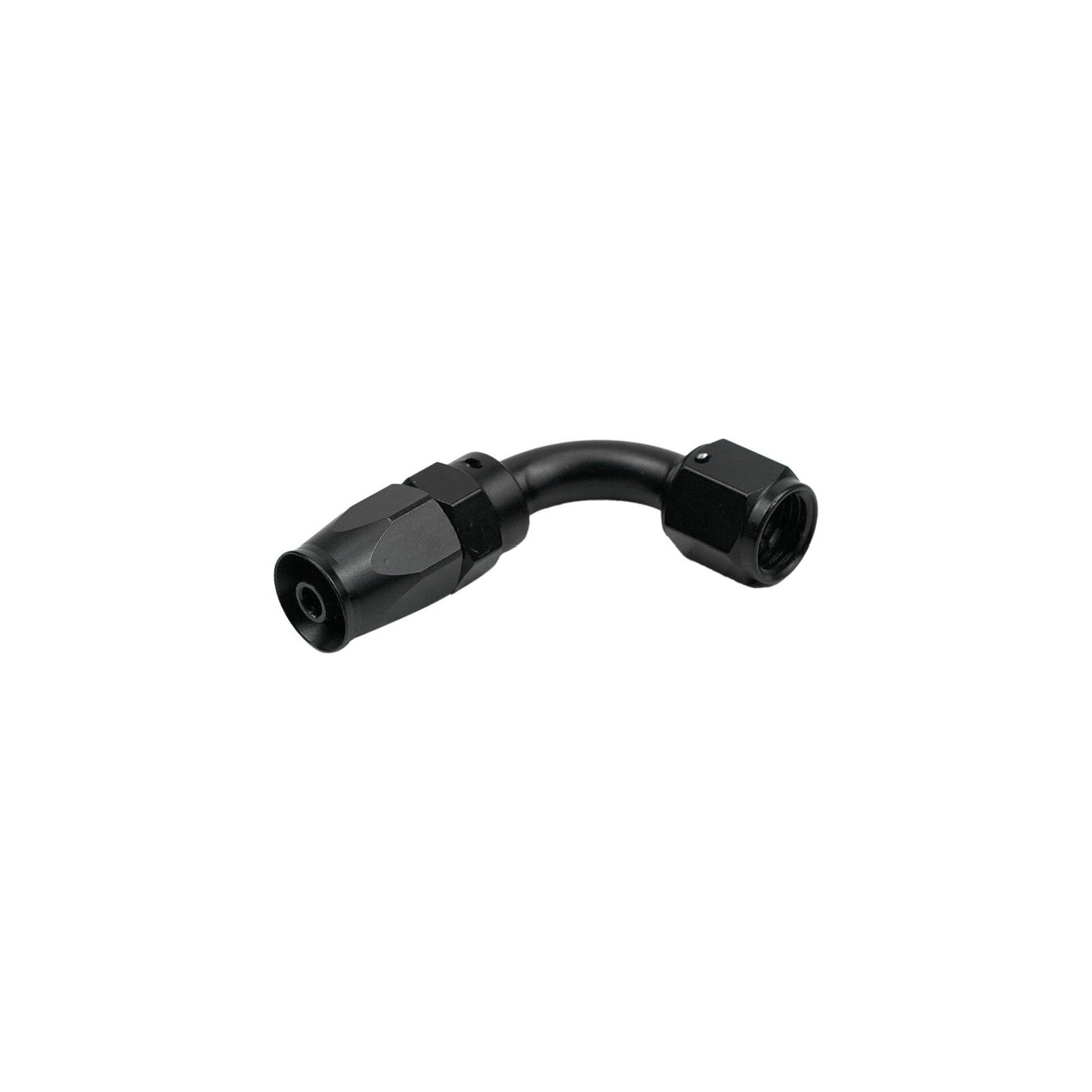 90 Degree 8AN Hose End Fitting for CPE Braided Fuel Oil Line Seal Aluminum Black