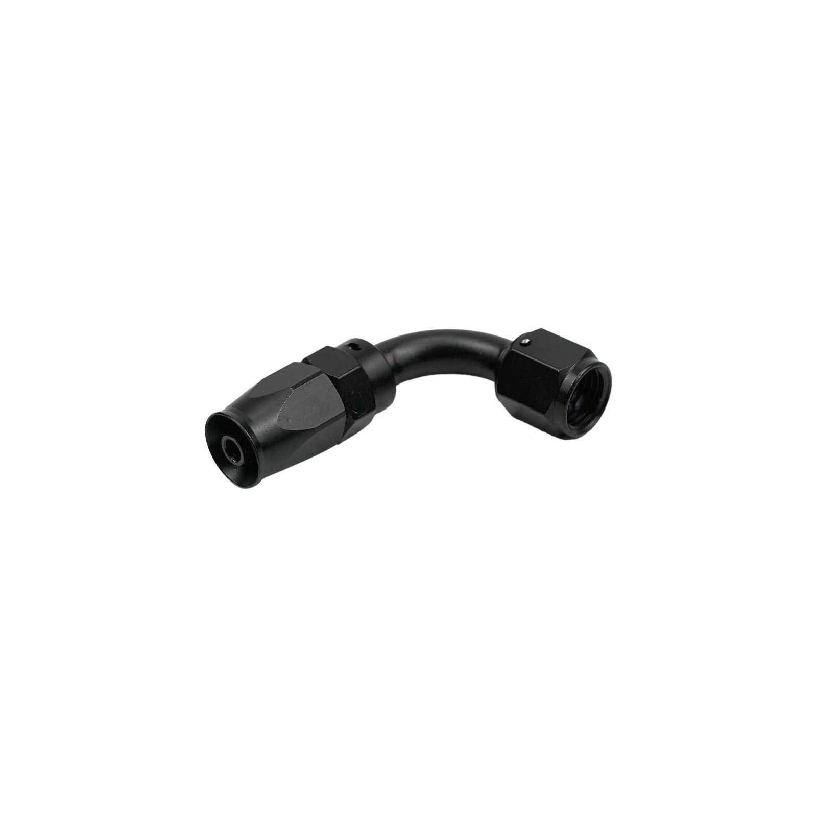 90 Degree 8AN Hose End Fitting for CPE Braided Fuel Oil Line Seal Aluminum Black