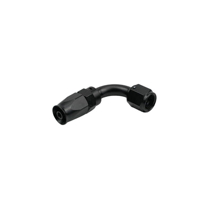 90 Degree 8AN Hose End Fitting for CPE Braided Fuel Oil Line Seal Aluminum Black