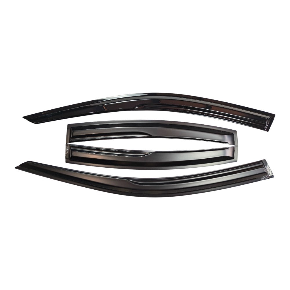 FOR 2021-2025 LEXUS IS300 IS350 PREMIUM BLACK TRIM WINDOW VISOR RAIN GUARD US