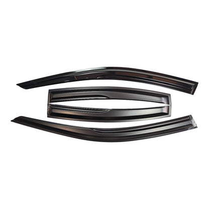 FOR 2021-2025 LEXUS IS300 IS350 PREMIUM BLACK TRIM WINDOW VISOR RAIN GUARD US